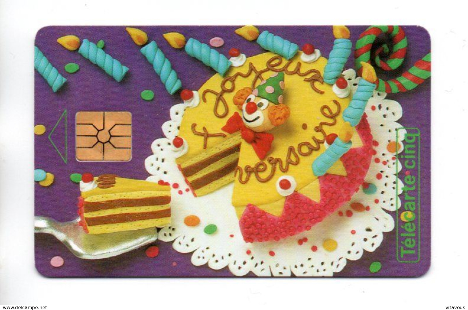 GN 39 Joyeux Anniversaire Gâteau Cake Télécarte FRANCE 5 Unités Phonecard (F 105) - 5 Eenheden