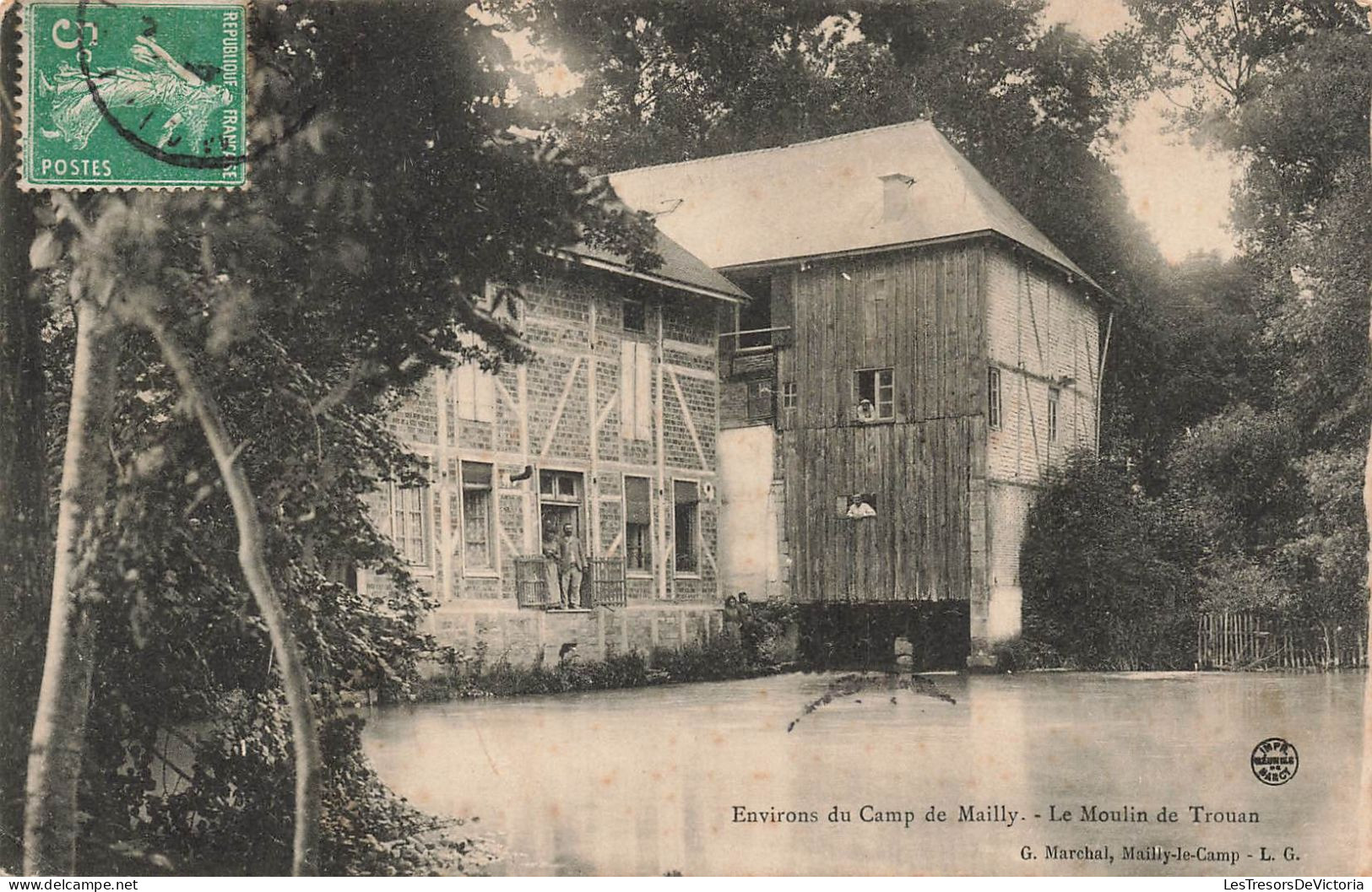 FRANCE - Environs Du Camp De Mailly - Vue Sur Le Moulin De Trouan - Carte Postale Ancienne - Mailly-le-Camp