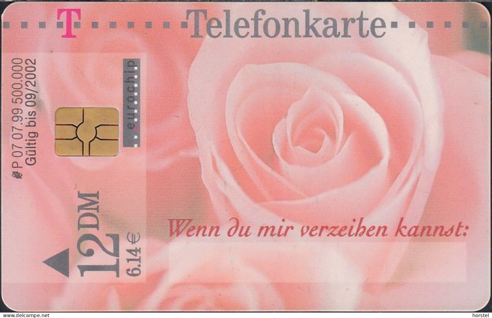 Germany P07/99 Rose - Sorry - DD:3907 Modul 38 - P & PD-Series: Schalterkarten Der Dt. Telekom