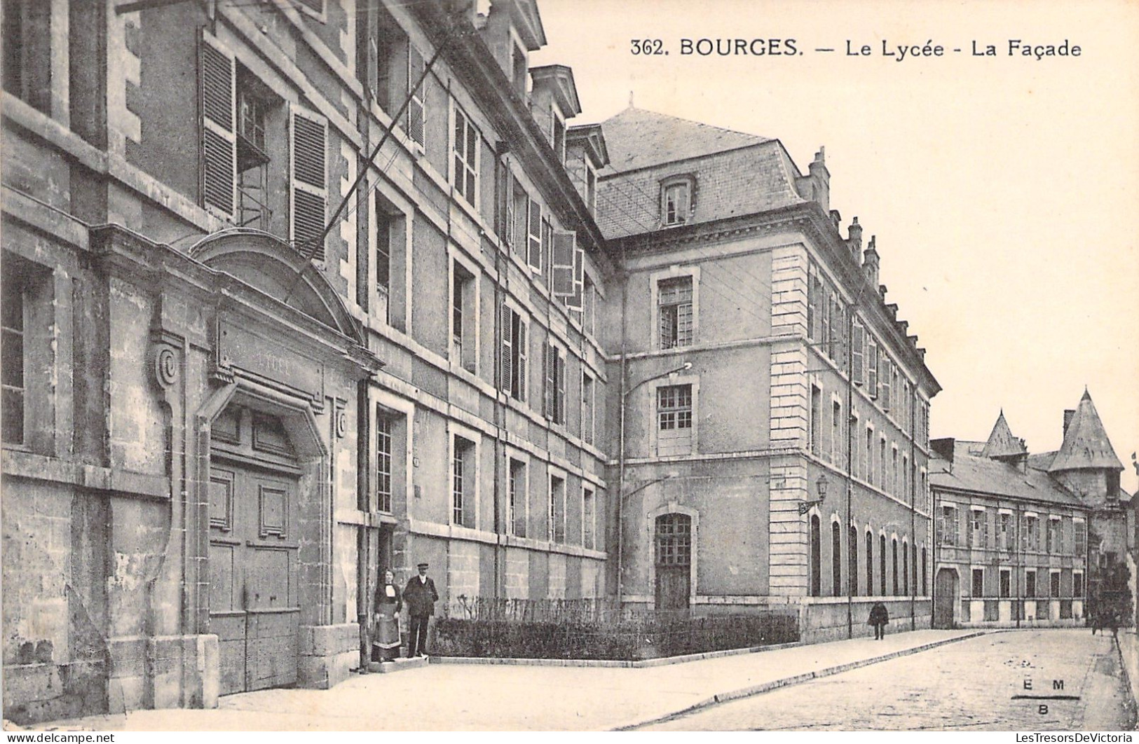 FRANCE - Bourges - Le Lycée - La Facade - Carte Postale Ancienne - Bourges