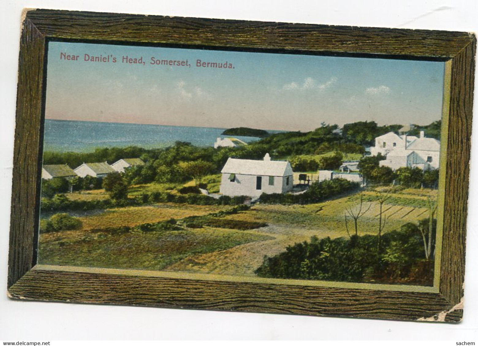 BERMUDA BERMUDES Near Daniel's Head SOMERSET Maisons Pres De La Cote écrite En 1917  D03 2014 - Bermuda