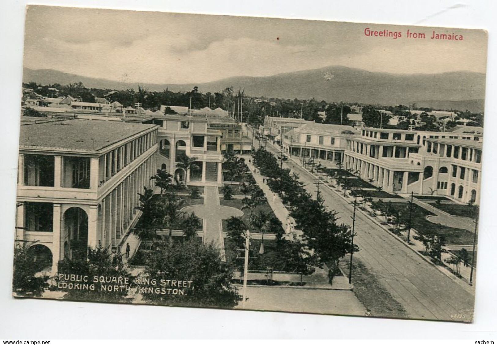 JAMAIQUE KINGSTON Public Square King Street 1918 écrite  D03 2014 - Jamaïque