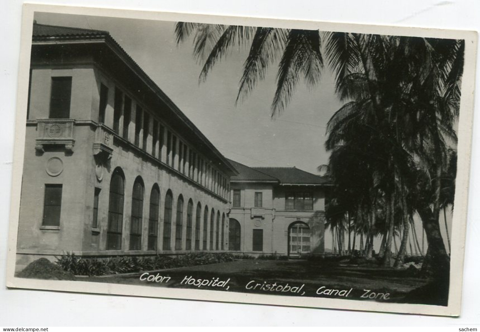 PANAMA COLON Cour Hopital Cristobal Canal Zone 1930 Tirage Argentique  1930   D04 2014 - Panama