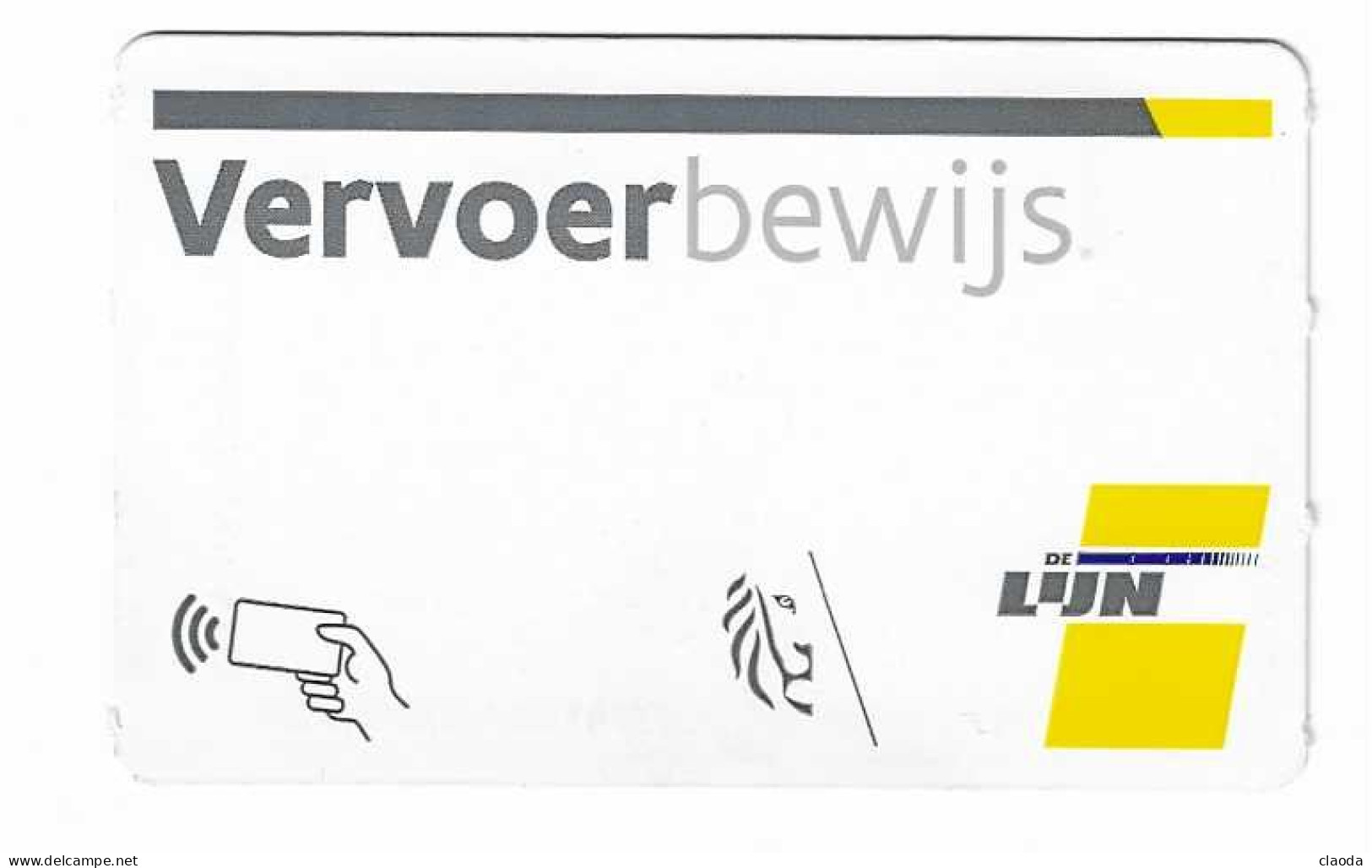 203 T - TICKET BUS BELGE  LIJN - Ticket électronique  (Recto -Verso) - Europe