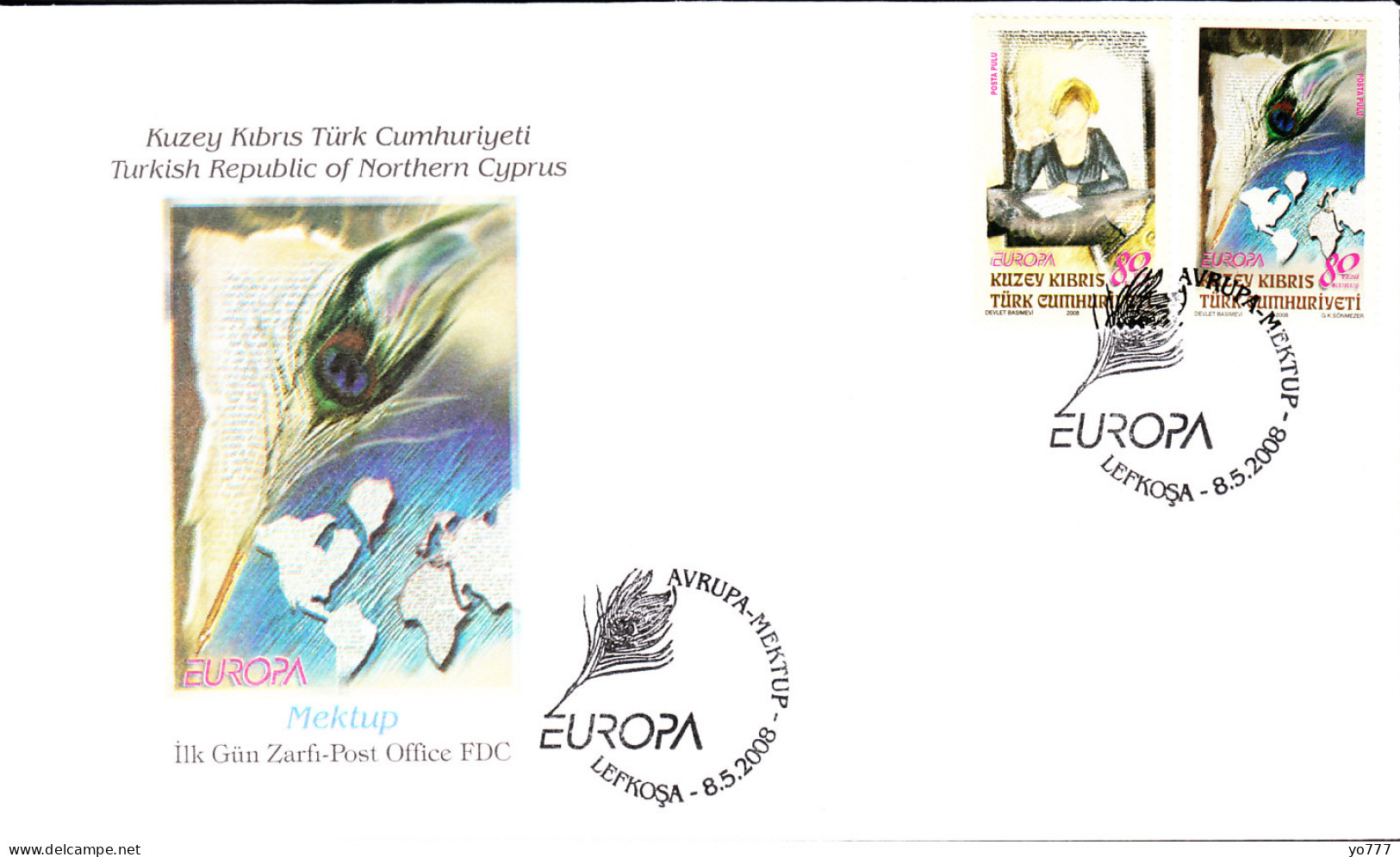 KK-253 NORTHERN CYPRUS EUROPA CEPT F.D.C. - Covers & Documents