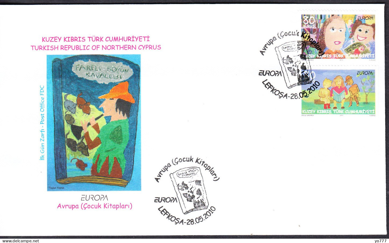 KK-266A NORTHERN CYPRUS EUROPA CEPT CHILDRENS BOOKS F.D.C. - Covers & Documents