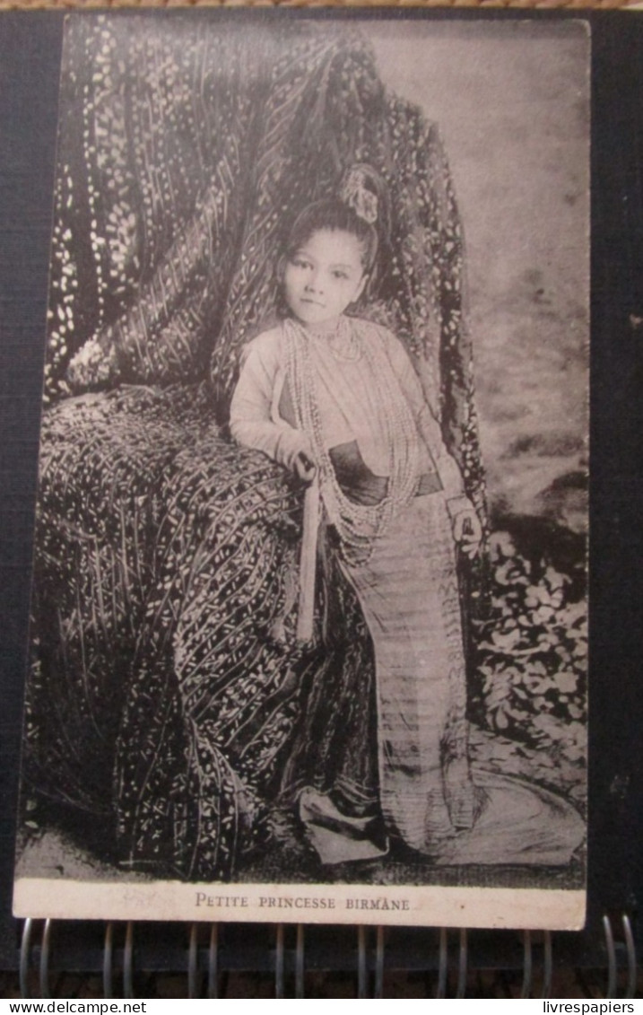 Birmanie Petite Princesse Birmane Cpa - Myanmar (Burma)