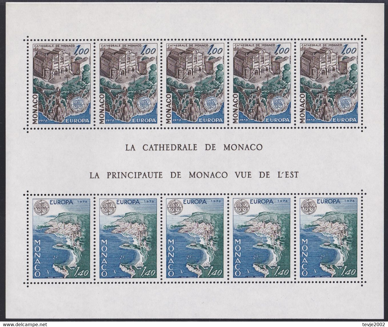 Monaco 1978 - Mi.Nr. Block 12 - Postfrisch MNH - Europa CEPT - 1978