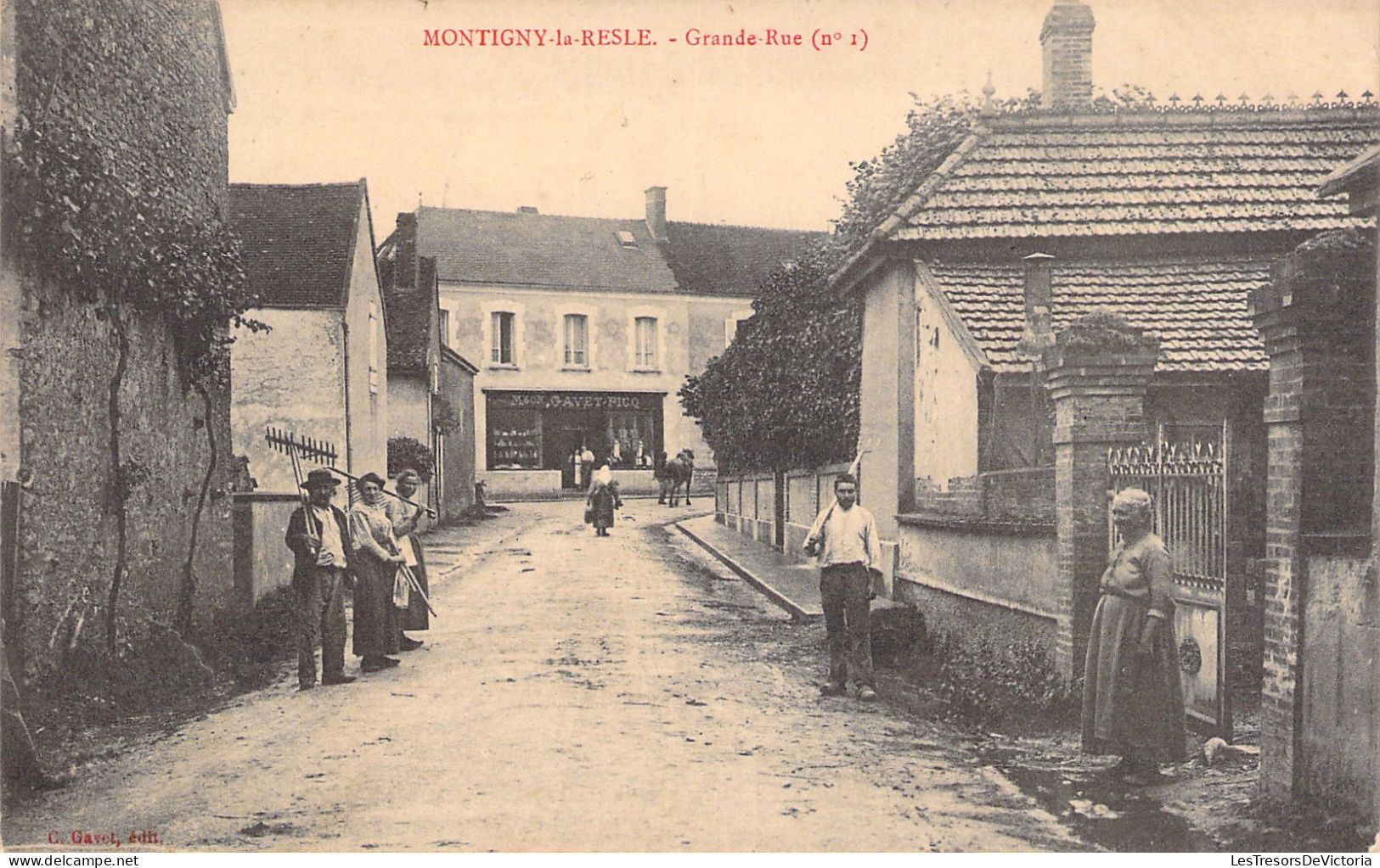 FRANCE - Montigny La Resle - Grande Rue - Carte Postale Ancienne - Autres & Non Classés