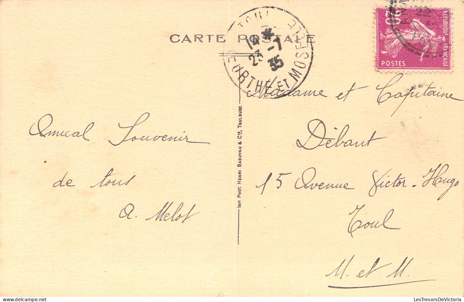 FRANCE - Annay Sur Serein - Perrigny - Rue Principale - Carte Postale Ancienne - Autres & Non Classés