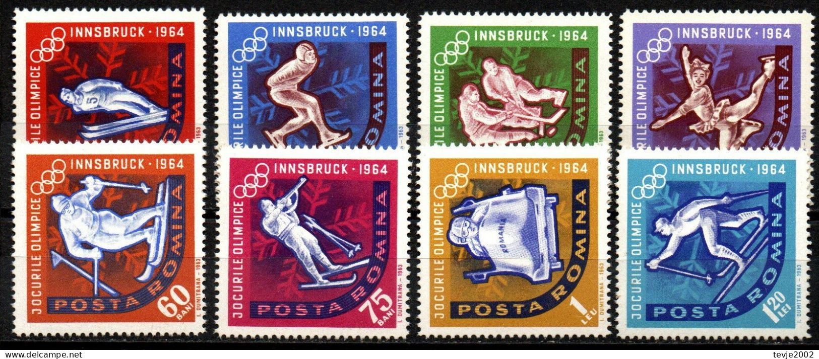 Rumänien Romania 1963 - Mi.Nr. 2195 - 2202 - Postfrisch MNH - Sport - Nuevos