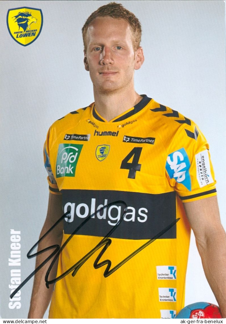 Autogramm Handball AK Stefan Kneer Rhein-Neckar Löwen 14-15 Mannheim Bühl Sinzheim HSG Wetzlar Magdeburg DHB Eisenach - Handbal