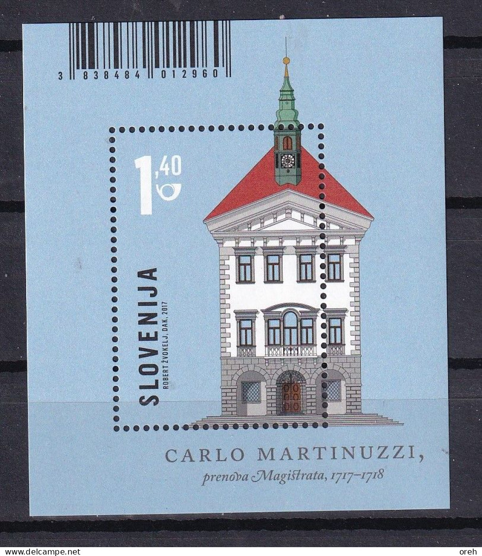 SLOVENIA 2017,ARCHITECT CARLO MARTINUZZI,RENOVANTION OF THE MAGISTRAT,,BUILDING,BLOCK,mnh - Slowenien