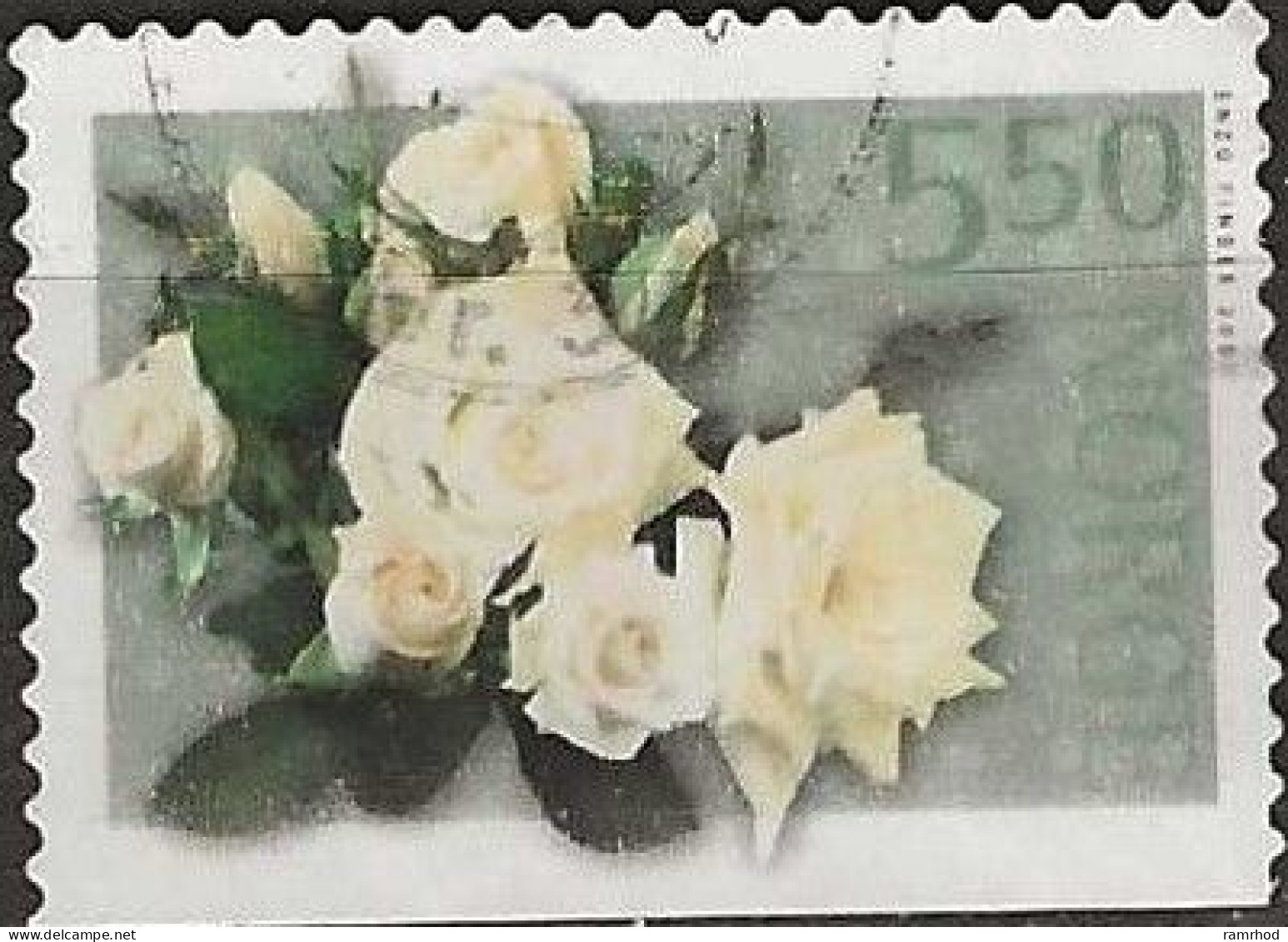 NORWAY 2003 Roses - 5k.50 - Rose, Champagne FU - Used Stamps