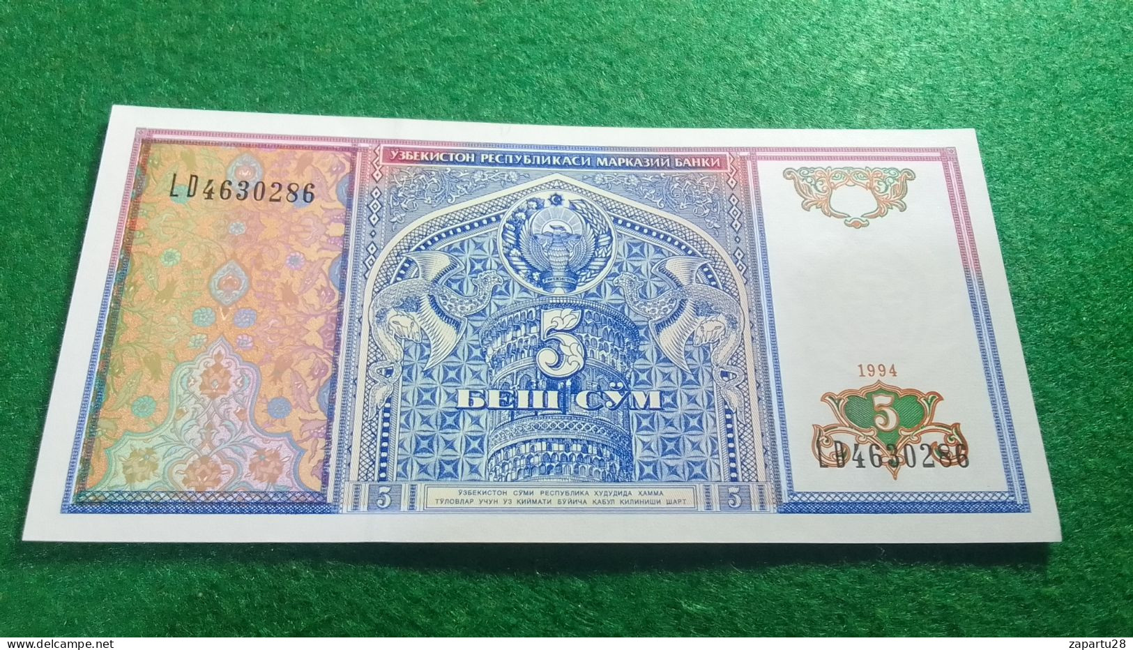 ÖZBEKİSTAN--   5    SOM        UNC - Usbekistan