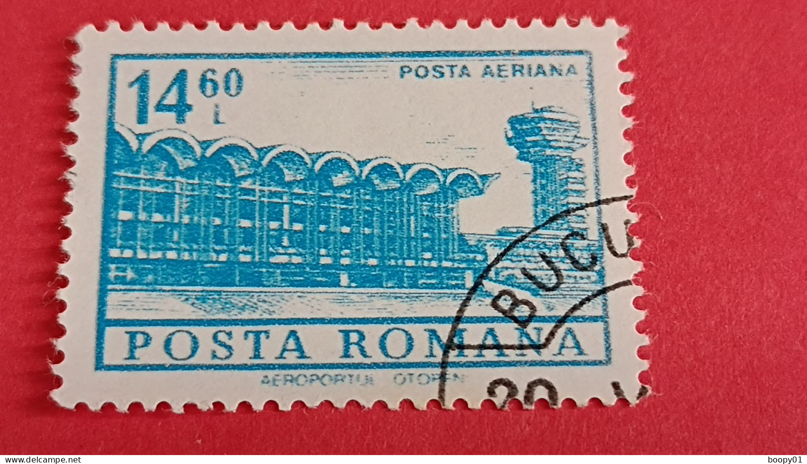 ROUMANIE - ROMANIA - Posta Romana - Timbre 1972 : Monuments Et Bâtiments - Aéroport Otopeni De Bucarest - Usati