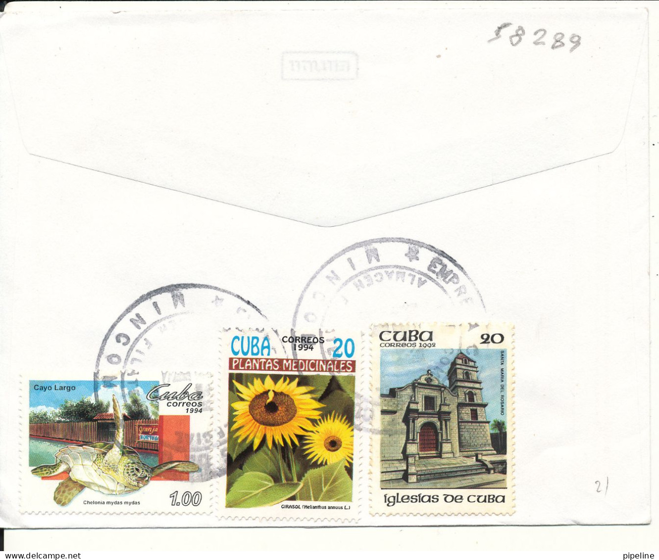 Cuba Registered Cover Sent To Germany With More Topic Stamps On Front And Backside Of The Cover - Lettres & Documents