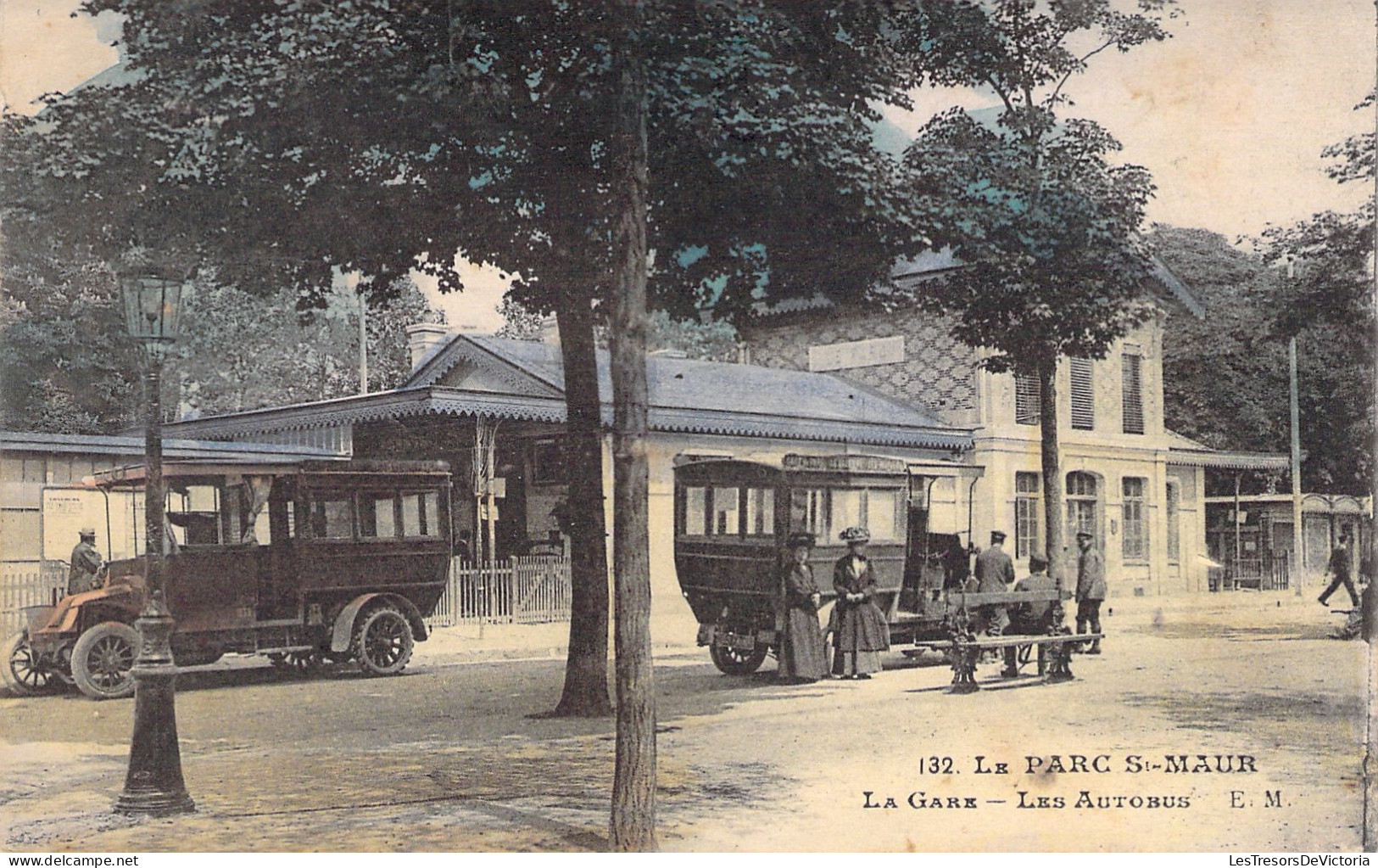 FRANCE - Le Parc St Maur - La Gare - Les Autobus - Colorisé Et Animé - Carte Postale Ancienne - Other & Unclassified