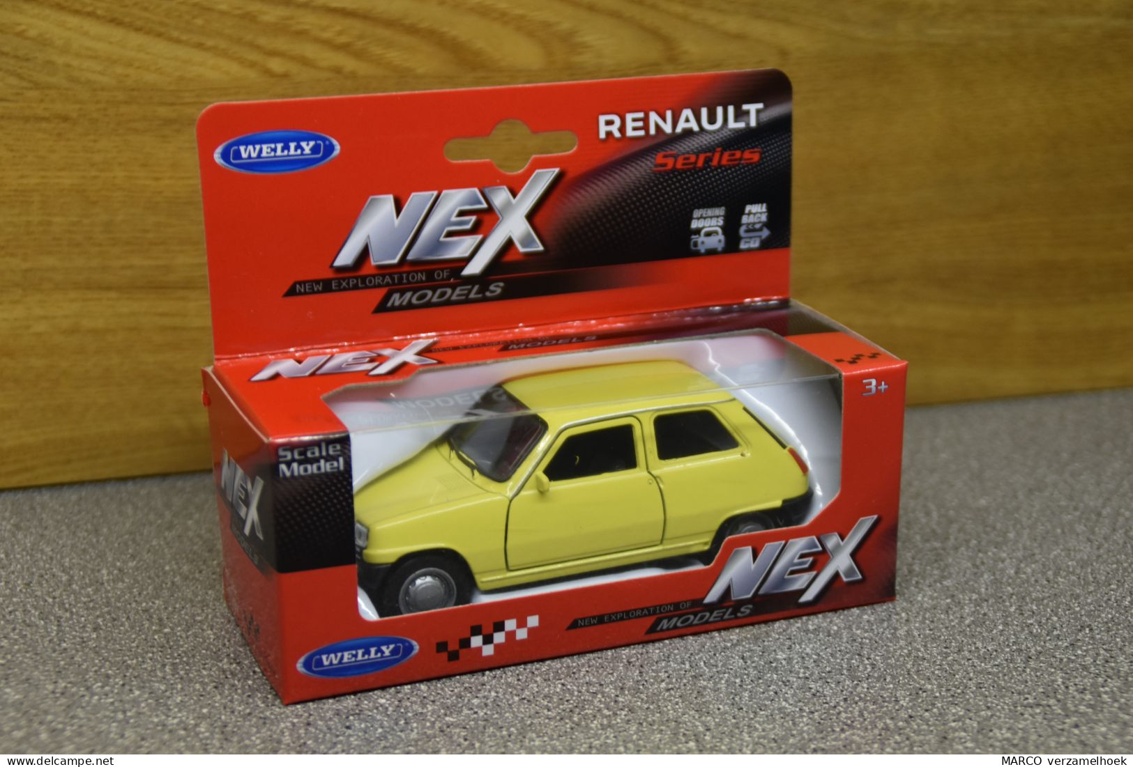 43740 Yellow Welly NEX Renault 5 Scale 1:43 - Welly