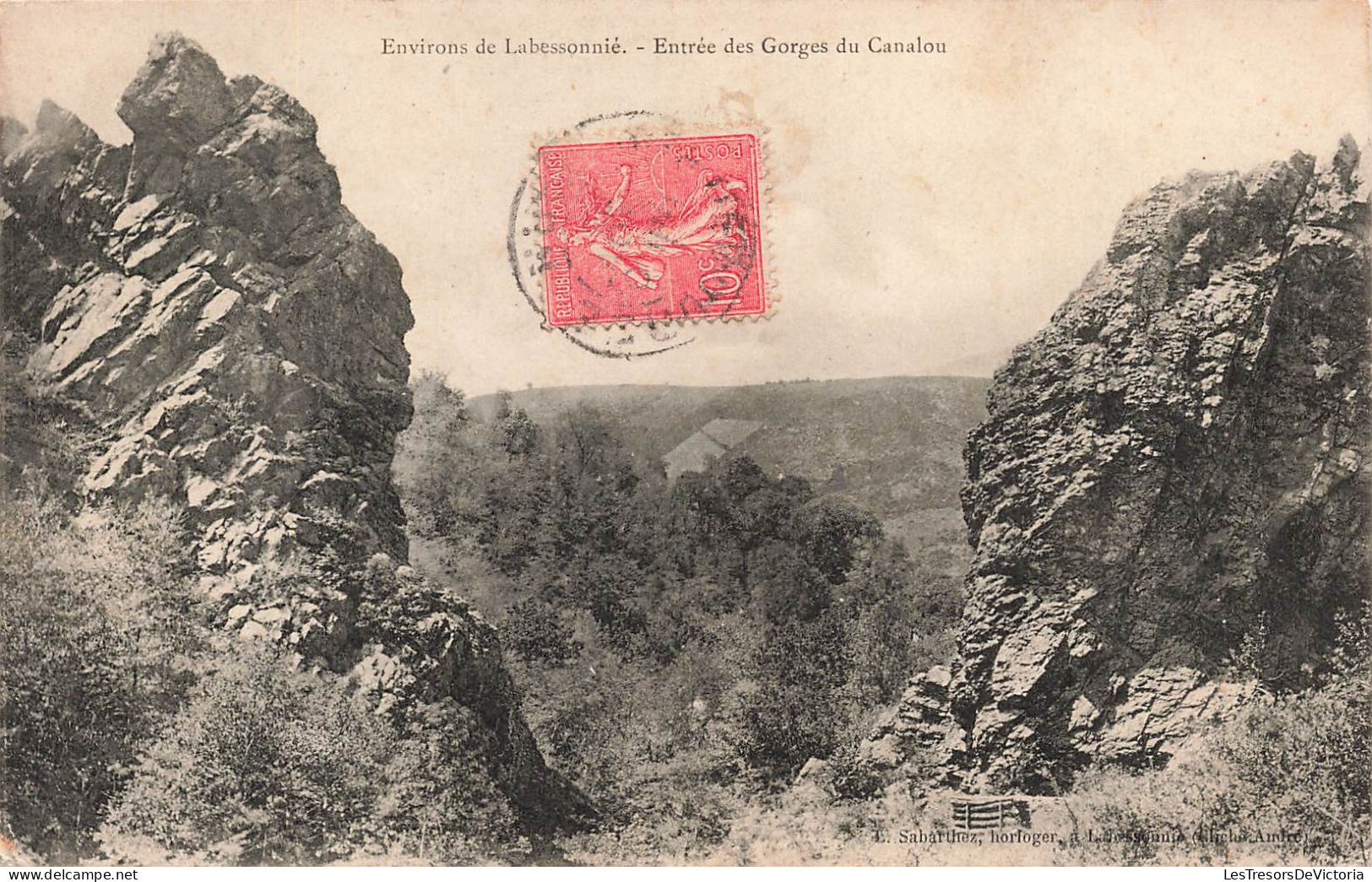 FRANCE - Environs Labessonnié - Entrée Des Gorges Du Canalou - Carte Postale Ancienne - Altri & Non Classificati