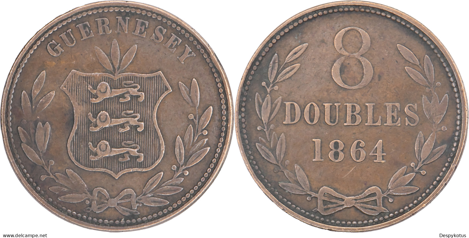 Guernesey - 1864 - 8 DOUBLES - 17-136 - Guernsey