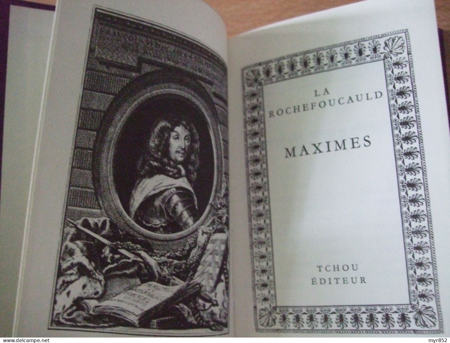 "MAXIMES" DE LA ROCHEFOUCAULD, LE LIVRE DE CHEVET, EDITIONS TCHOU, 1967 - Jusque 1700