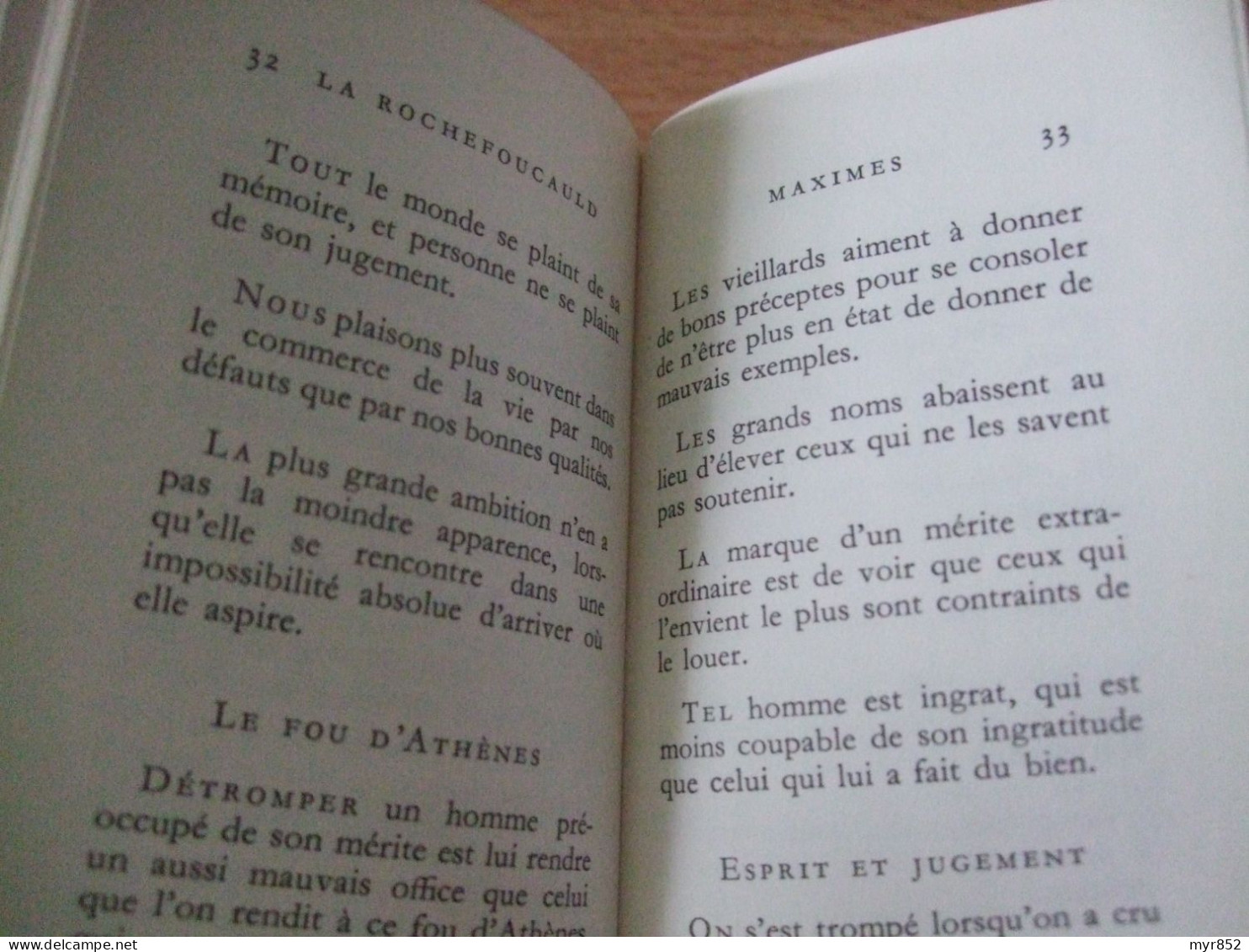 "MAXIMES" DE LA ROCHEFOUCAULD, LE LIVRE DE CHEVET, EDITIONS TCHOU, 1967 - Bis 1700