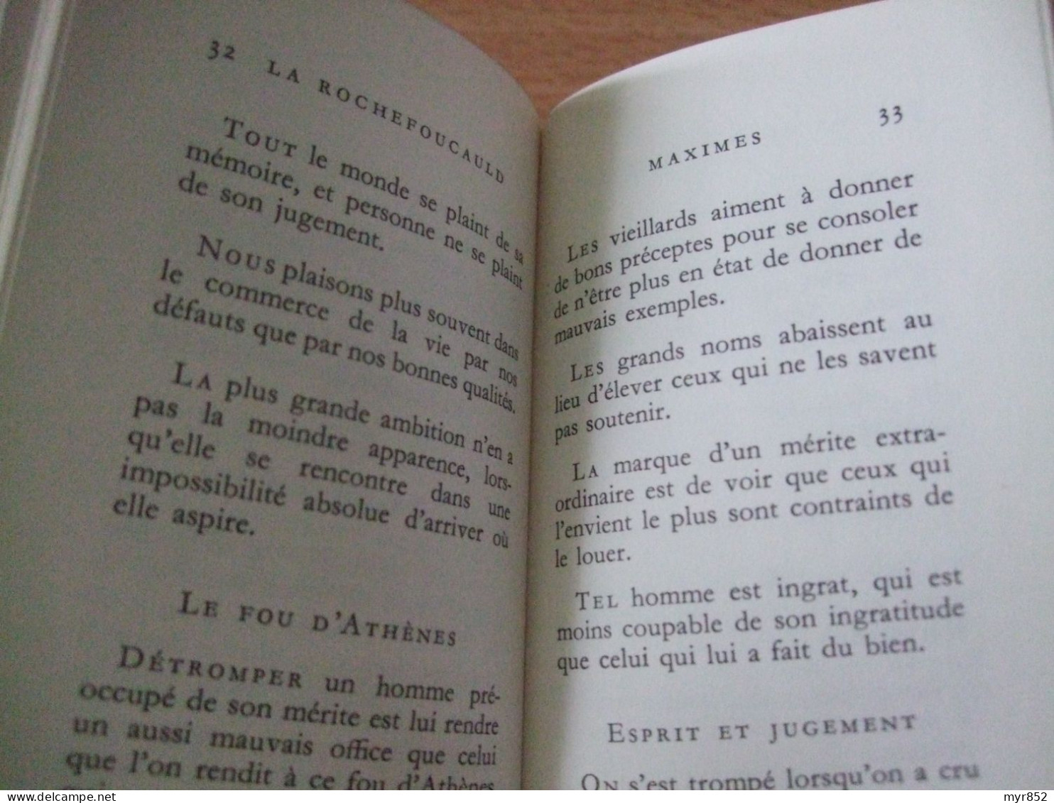 "MAXIMES" DE LA ROCHEFOUCAULD, LE LIVRE DE CHEVET, EDITIONS TCHOU, 1967 - Jusque 1700