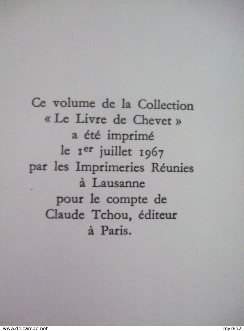 "MAXIMES" DE LA ROCHEFOUCAULD, LE LIVRE DE CHEVET, EDITIONS TCHOU, 1967 - Jusque 1700