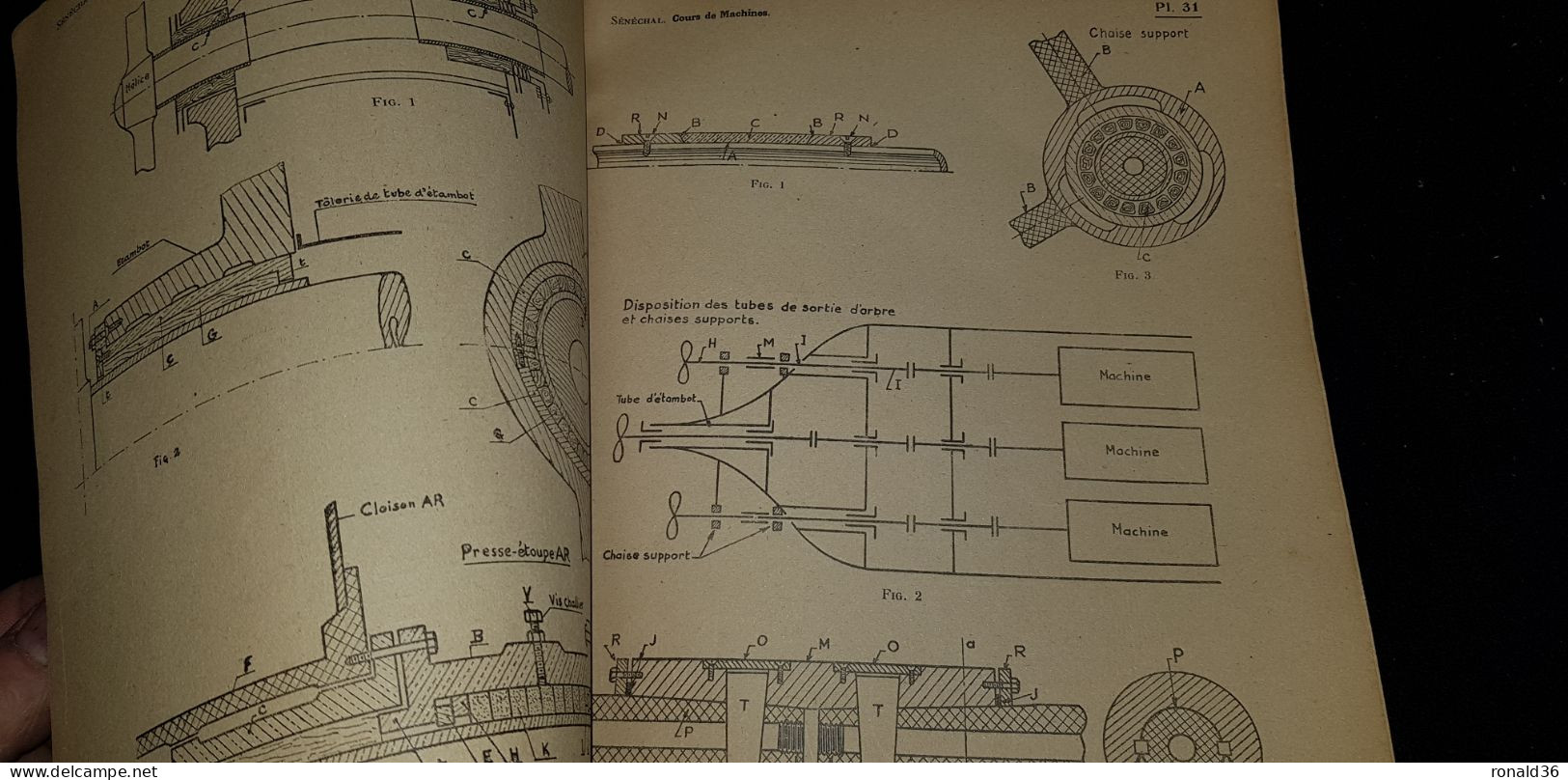 Livre 1947 Bateau MARINE MARCHANDE Officier De Pont COURS DE MACHINES Chaudière Turbine Moteur TOULON 83 PEROTTINO HELFF - Lots De Plusieurs Livres