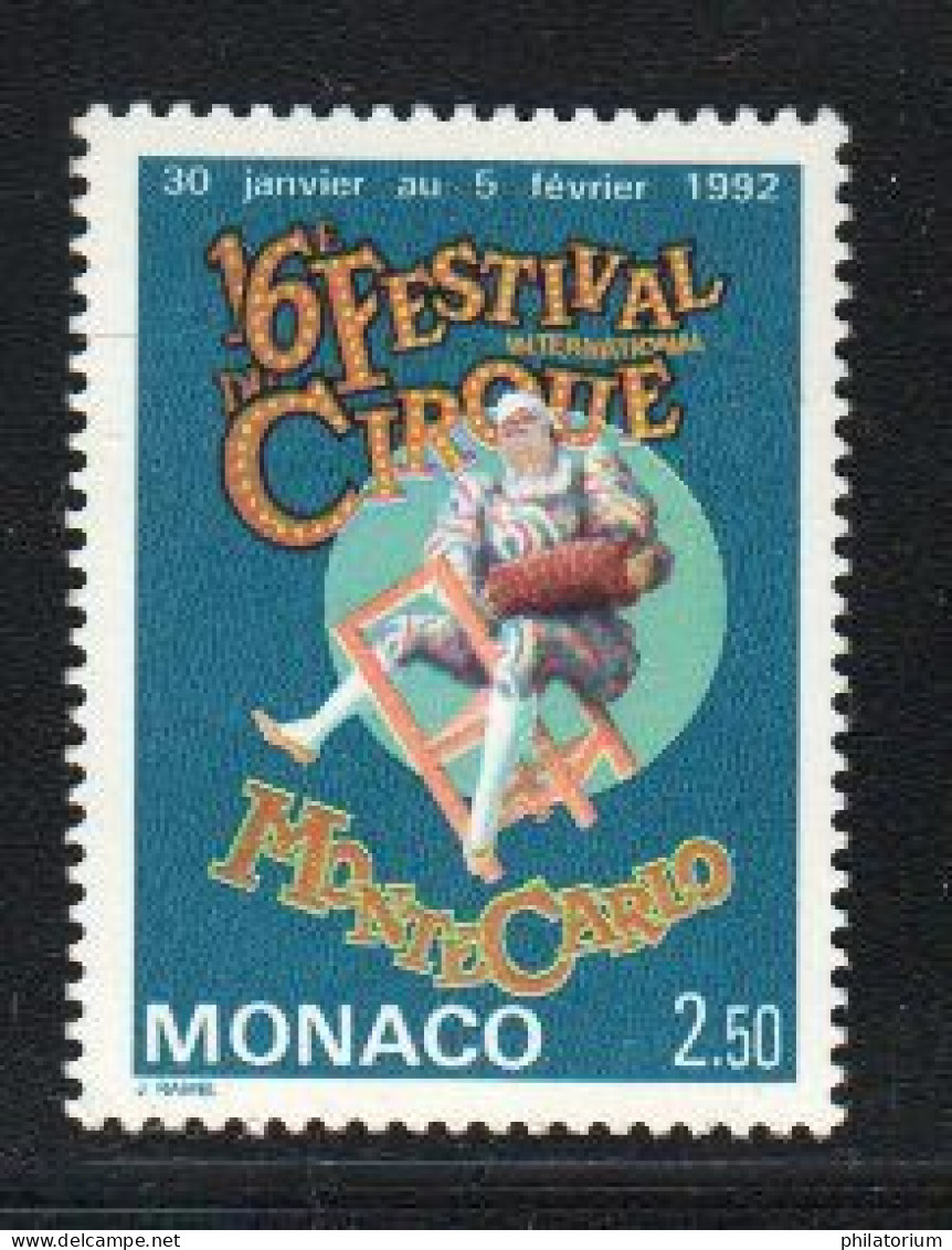 Monaco Neuf, Yvert   N° 1810, Clown Avec Bandonéon, **, - Cirque