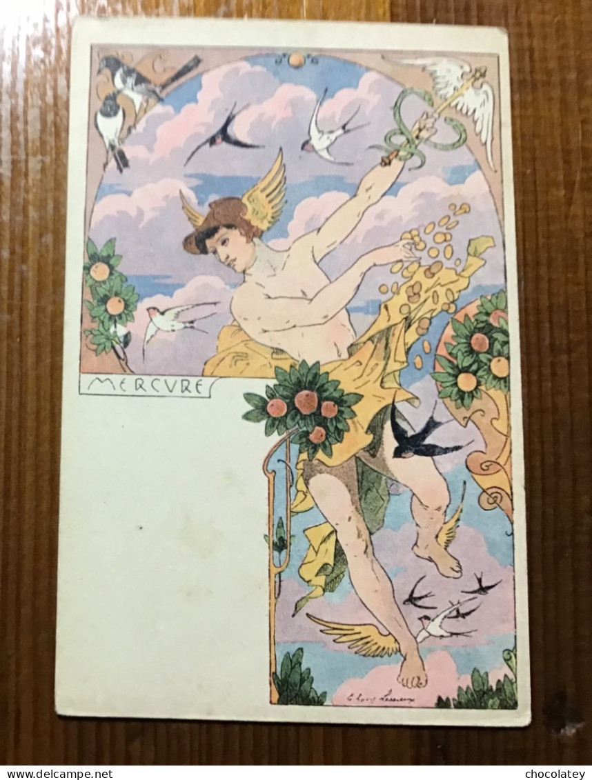 Art Nouveau Lessieux Mercures - Lessieux