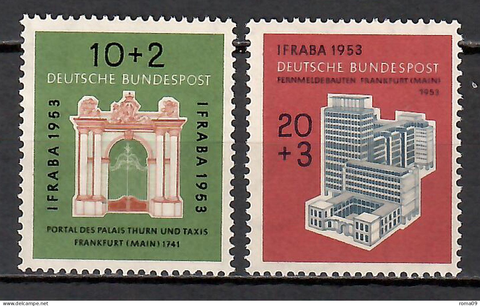 MiNr. 171 - 172, Postfrisch; Internationale Briefmarkenausstellung „IFRABA 1953“; Gepr. Schlegel - Ungebraucht