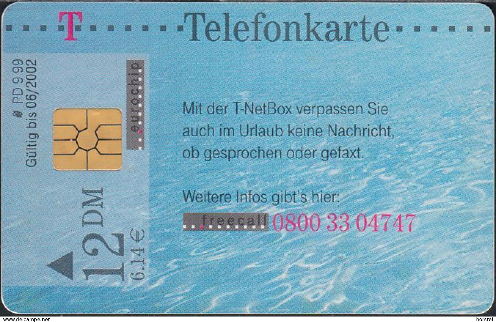 GERMANY PD9/99 T-NetBox - Schnorcheln - Strand - Couple  DD: 3905 - P & PD-Series: Schalterkarten Der Dt. Telekom