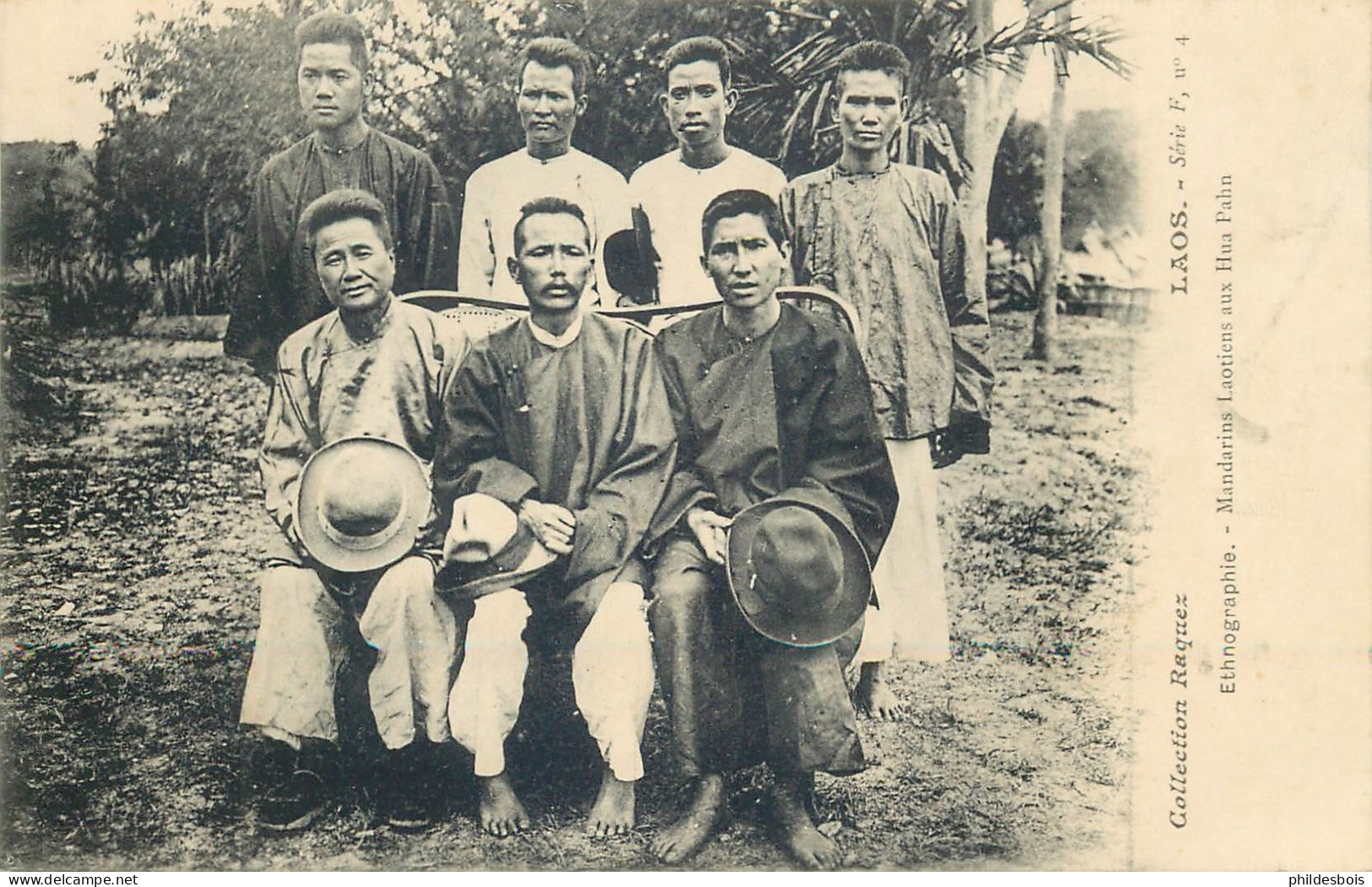 LAOS  ETHNOGRAPHIE  Mandarins Laotiens Aux Hua Pahn - Laos