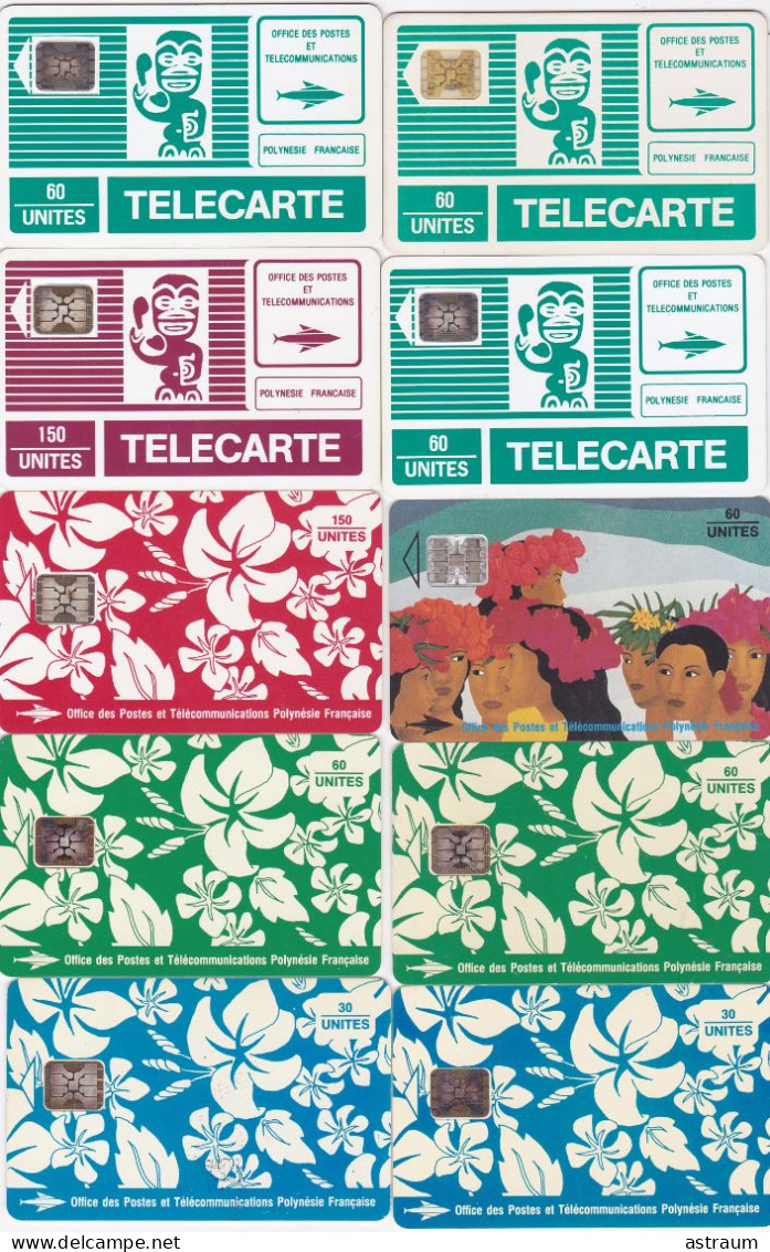 Lot De 63 Telecartes Polynesie Francaise - French Polynesia