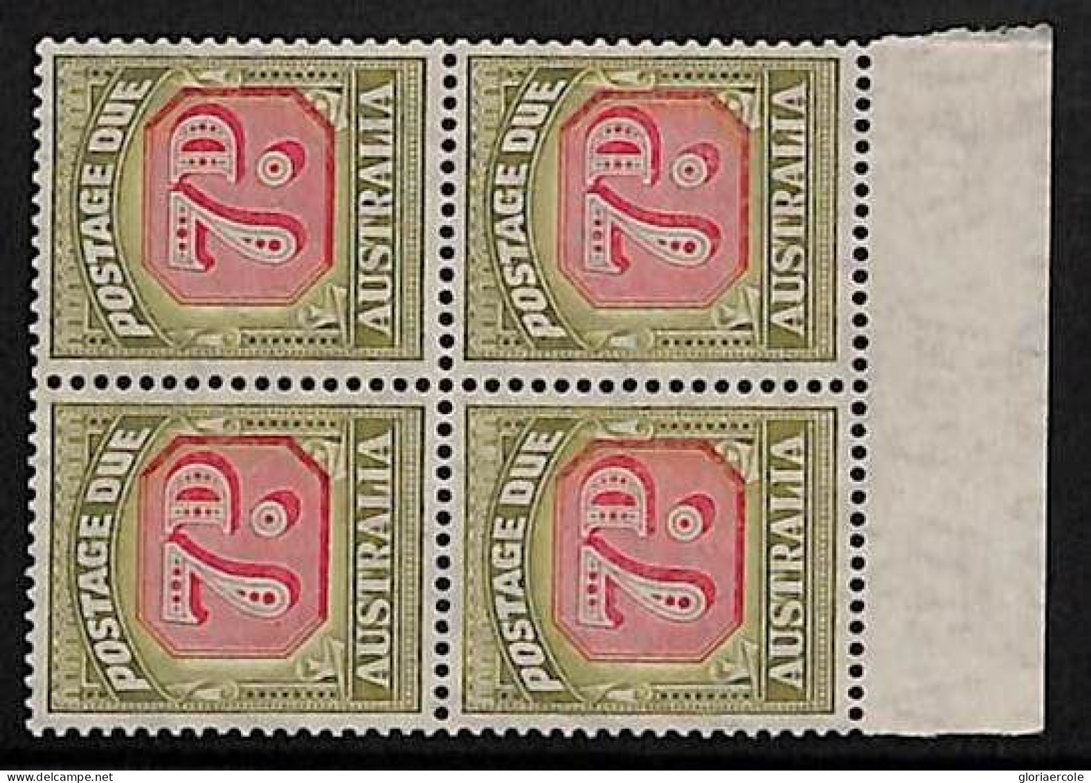 ZA0029a2 - AUSTRALIA  - REVENUE STAMP - SG # Tax Due D126 Block Of 4 -  MINT MNH - Port Dû (Taxe)