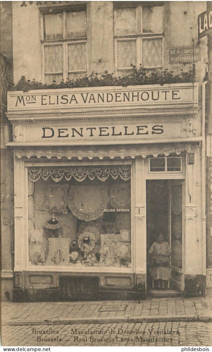 BELGIQUE  BRUXELLES  Manufacture De Dentelles Veritables   Mon Elisa VANDENHOUTE - Prachtstraßen, Boulevards