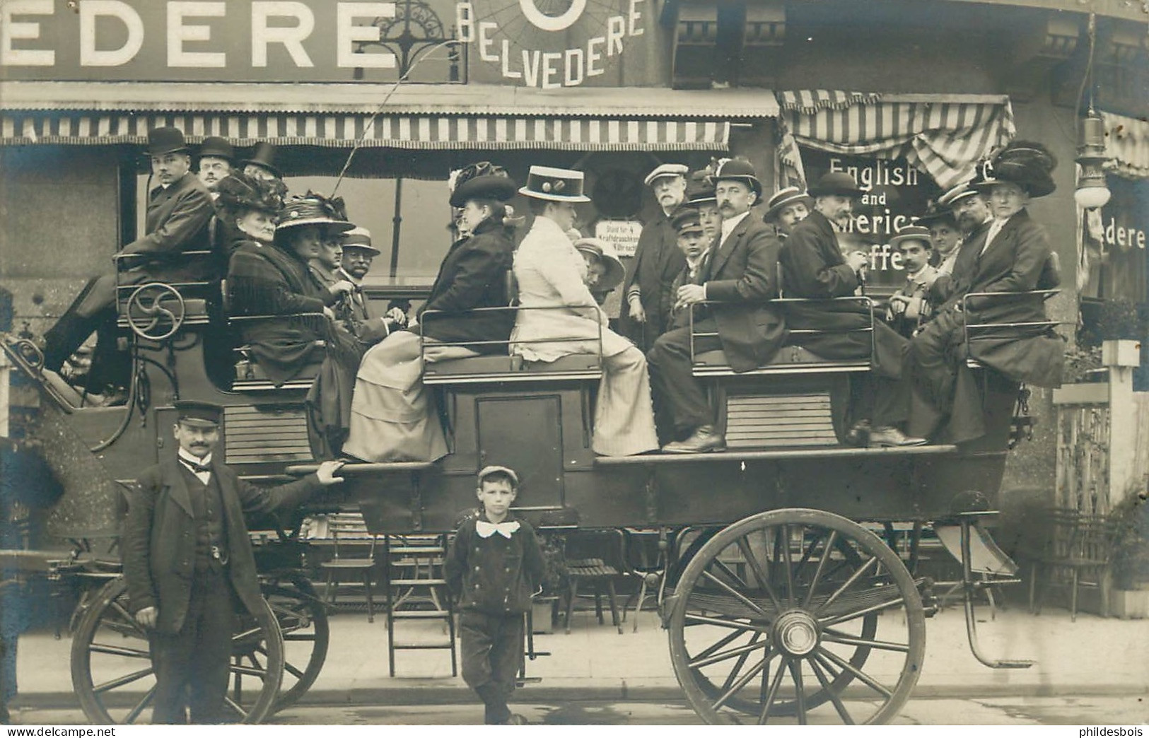 ALLEMAGNE  HAMBOURG ( Carte Photo) Diligence Voyageurs - Stellingen