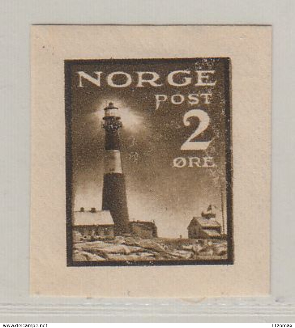 Essay Lighthouse 2 Ore MH (with Original Gum) SCARCE, Christiania Philatelist Club's Competition 1914 - VIPauction001 - Ungebraucht