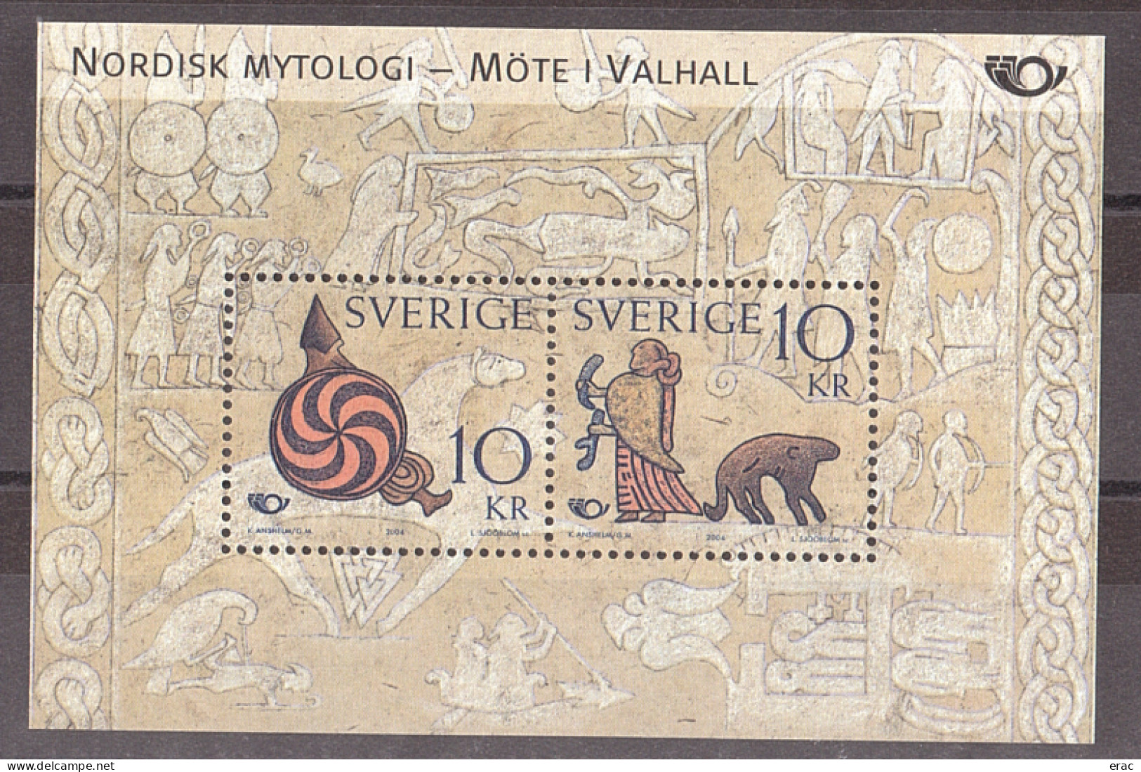 Suède - 2004 - BF 28 - Neuf ** - Mythologie Nordique - Blocks & Sheetlets