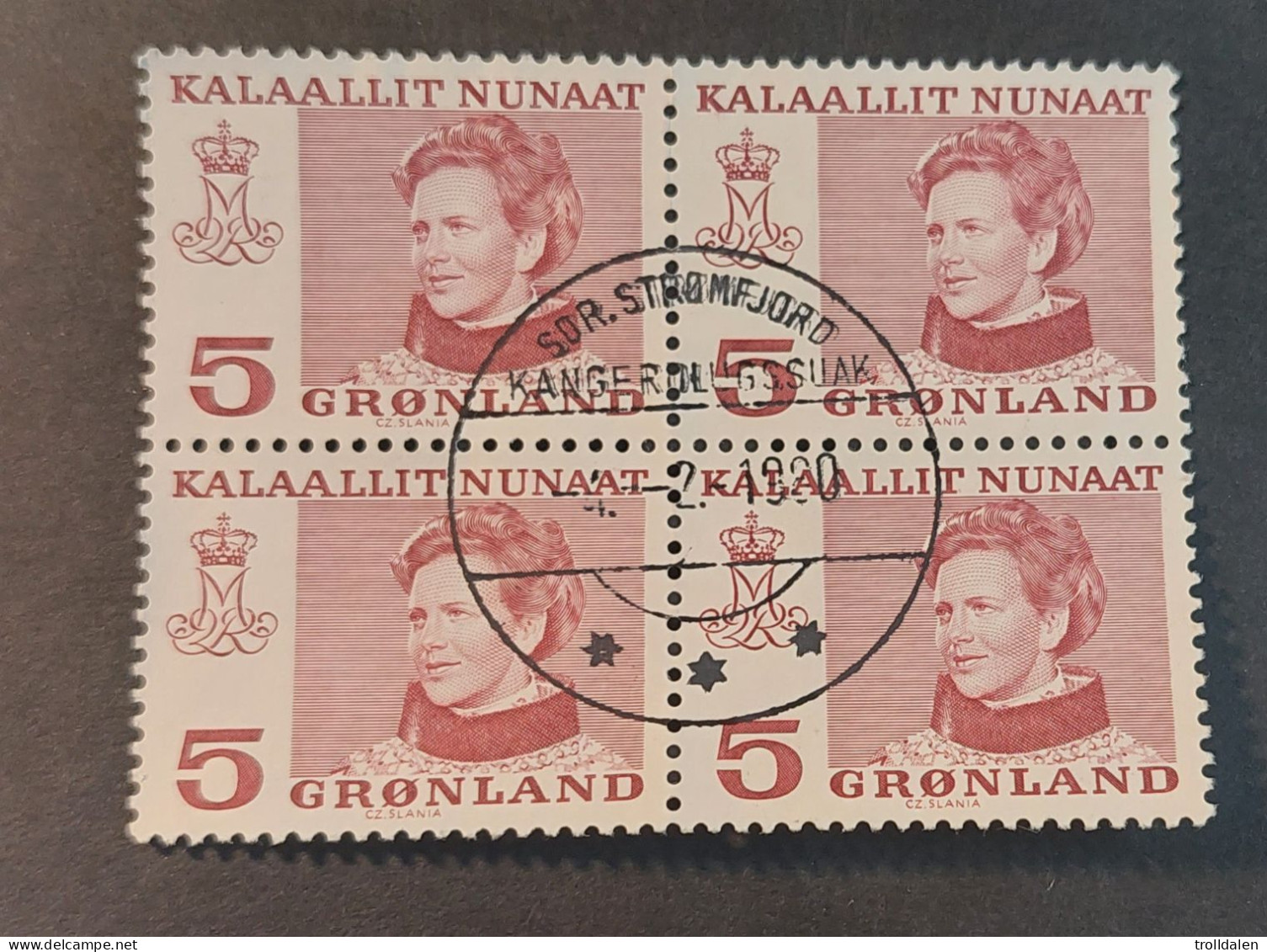 Queen Margrethe II , Block Of 4 Mi.nr 106 - Used Stamps