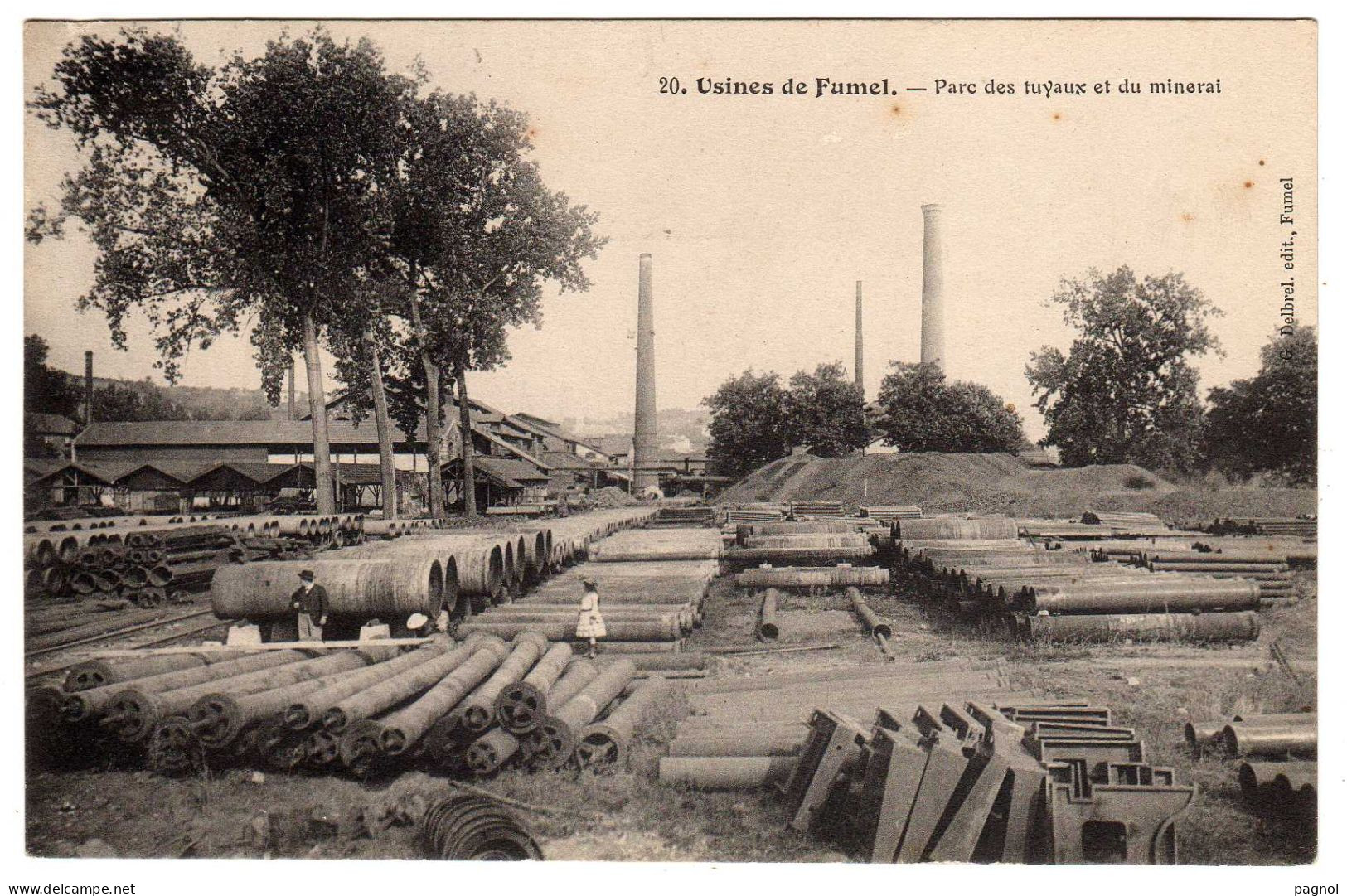 47 : Usines De Fumel :  Parc Des Tuyaux Et Du Minerai - Fumel