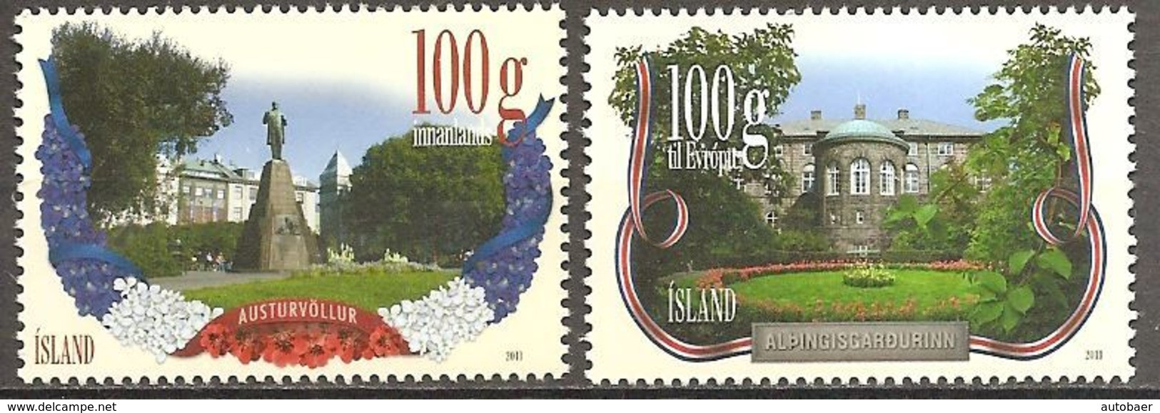 Island Iceland Islande 2011 Parks Michel No. 1320-21 Mint Postfrisch Neuf MNH ** - Neufs