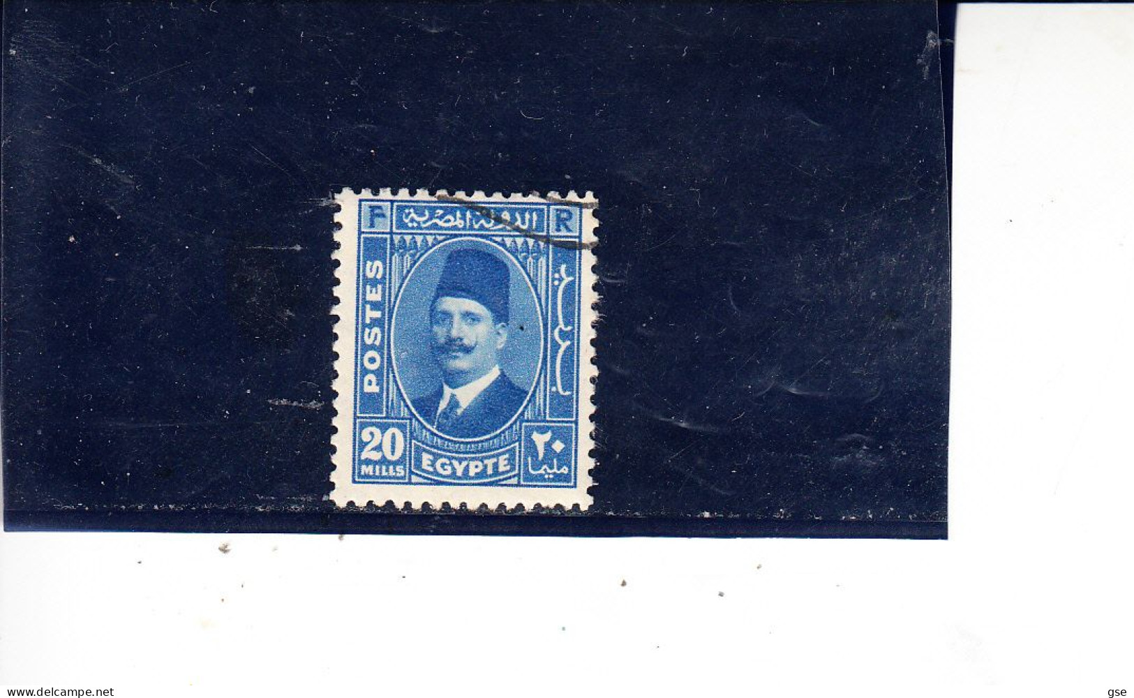 EGITTO  1936-7 - Yvert   178° - Fouad  I - Oblitérés