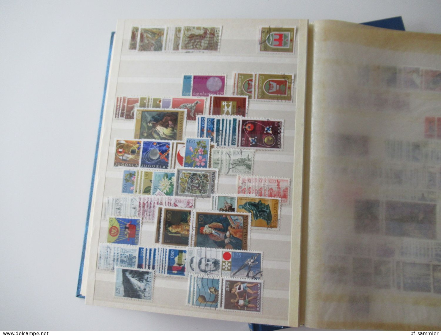 Sammlung / interessante Alben / Lagerbücher Europa Jugoslawien ab SHS - 2001 sehr viele gestempelte Marken / Fundgrube