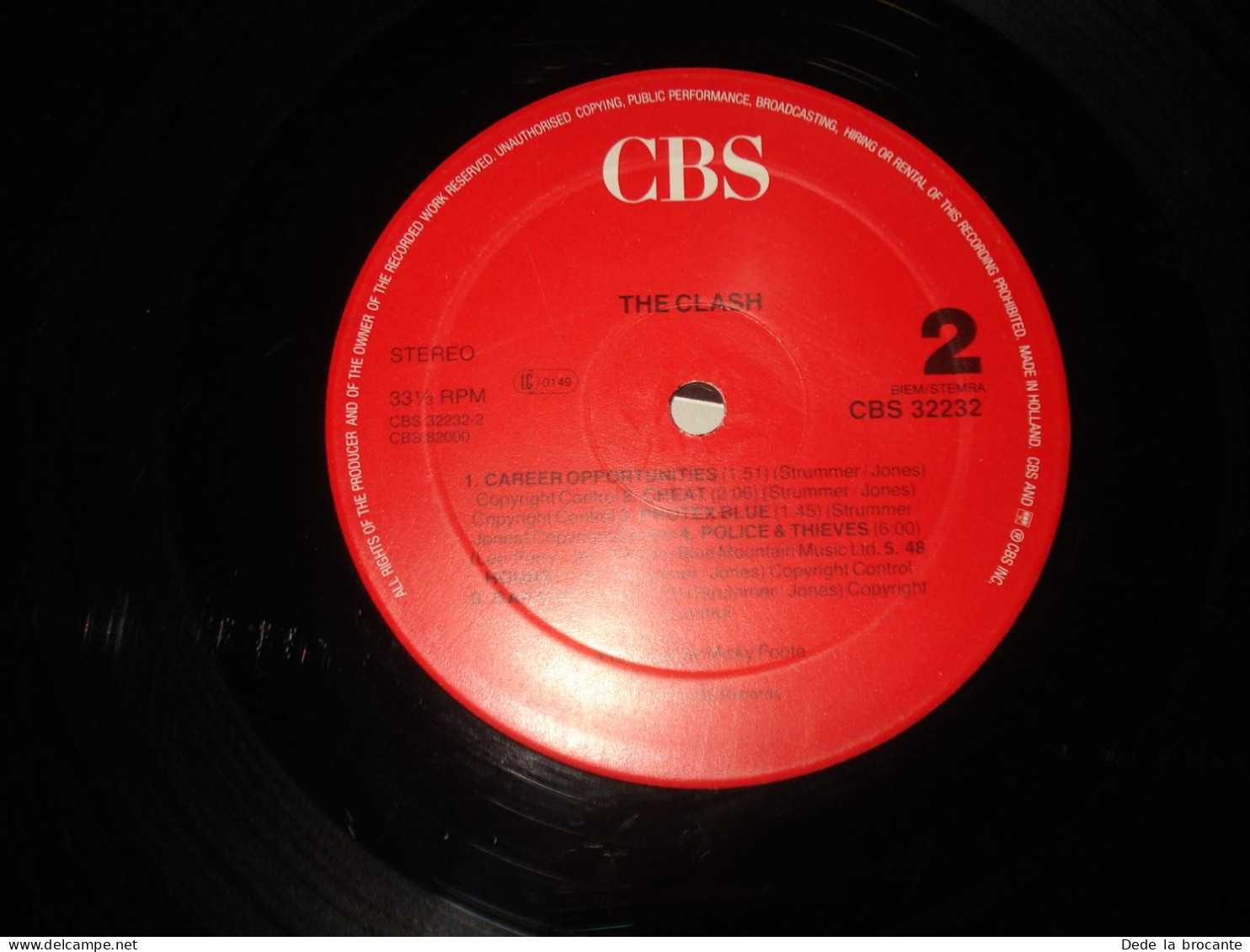 B12 / The Clash – CBS – CBS 32232 - Holland Europe 1982  VG+/M - Punk