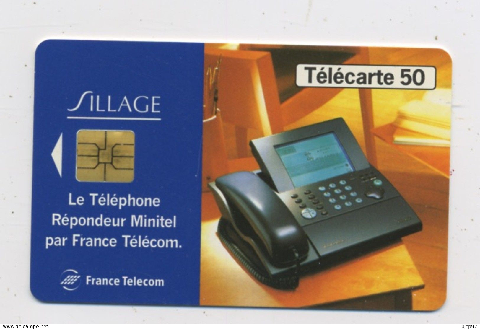 France - 1995 - Télécarte 50 Unités - Minitel SILLAGE Noir - 1995