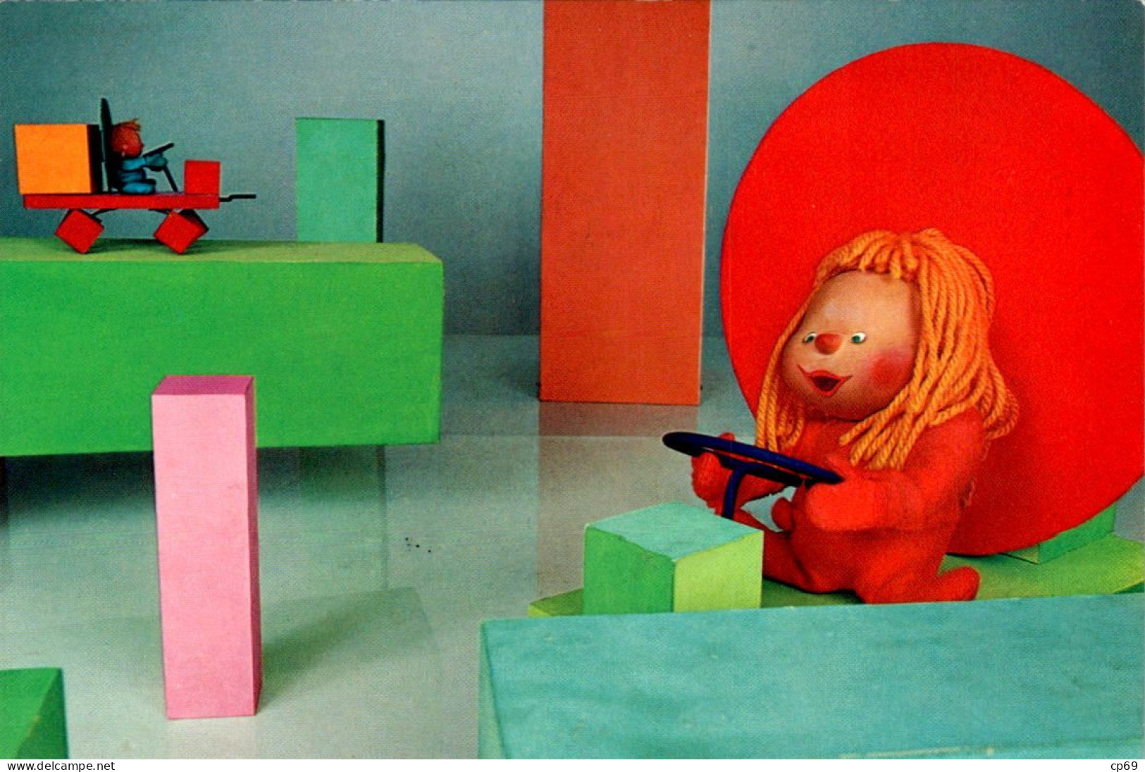 Les Aventures De Chapi-Chapo Sur TF1 En Novembre 1974 Monde Géométrique Multicolore Cube Cubo 立方体 En TB.Etat - TV Series