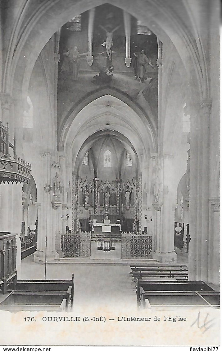 OURVILLE   ( 76 )  - L'intérieur De L'église - Ourville En Caux